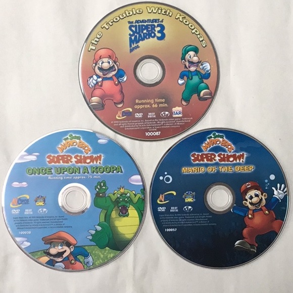 Nintendo Other Super Mario Bros 3 Dvd Movie Cartoon Super Show